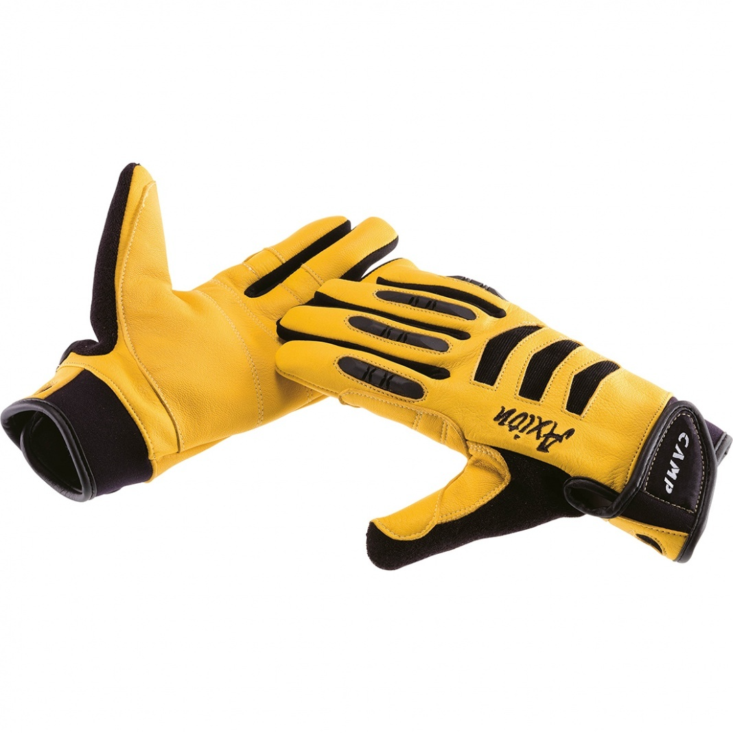 Camp Axion Leather Gloves - Yellow Small