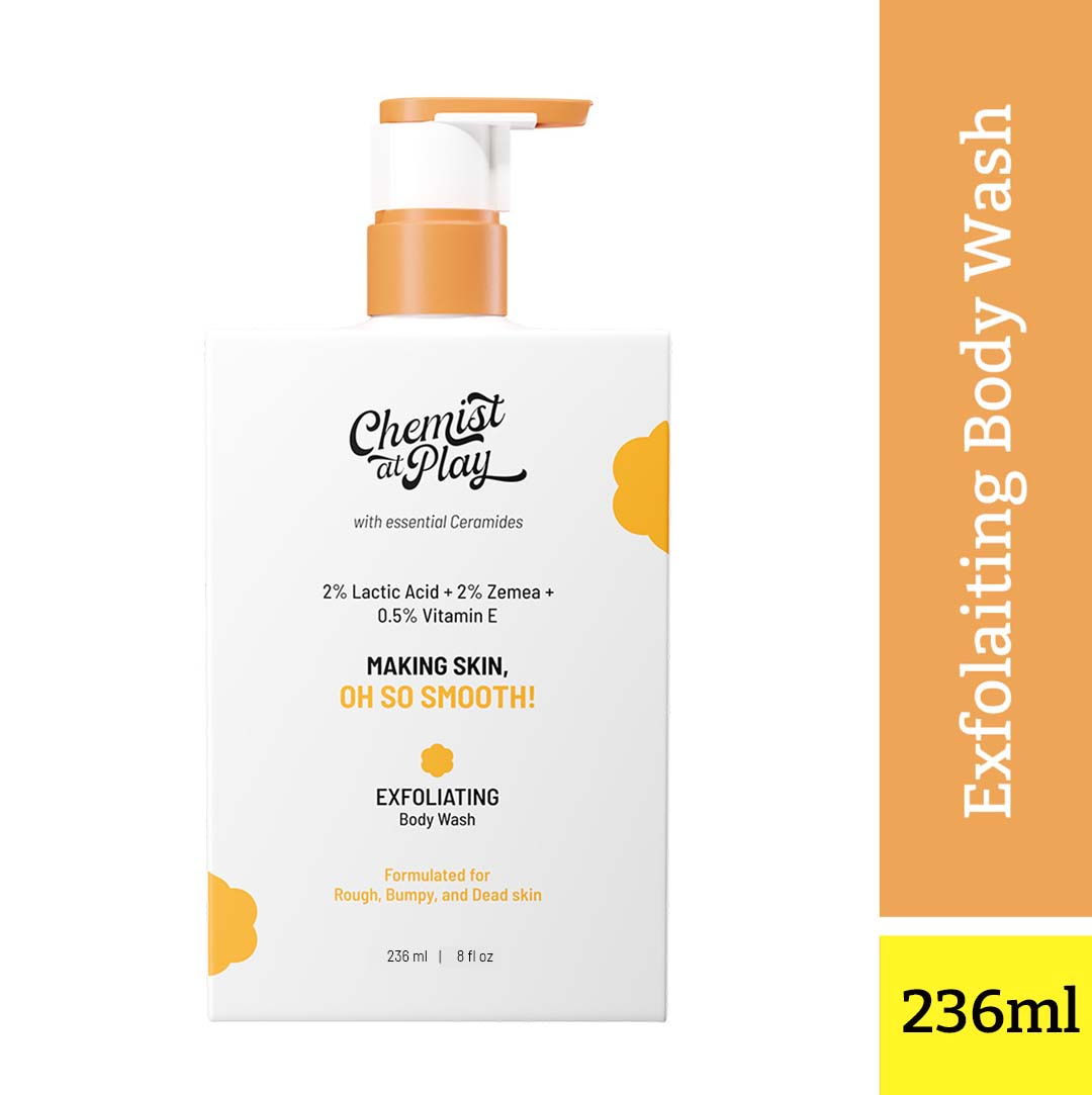 Chemist At Play Exfoliating Body Wash - 236ML (2% Lactic Acid + 2% Zemea + 0.5% Vitamin E)