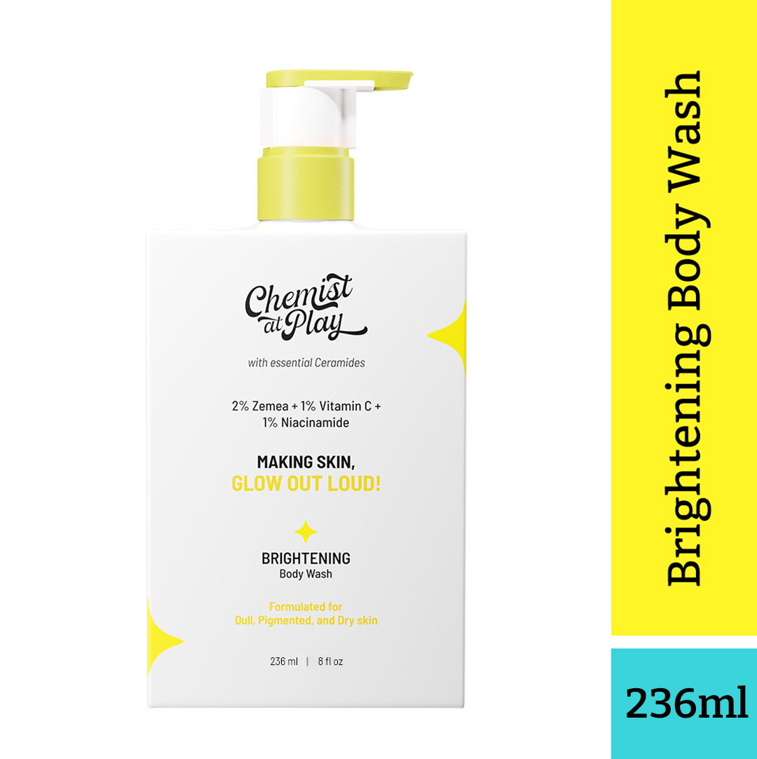 Chemist At Play Brightening Body Wash 236ml (2% Zemea + 1% Vitamin C + 1% Niacinamide)