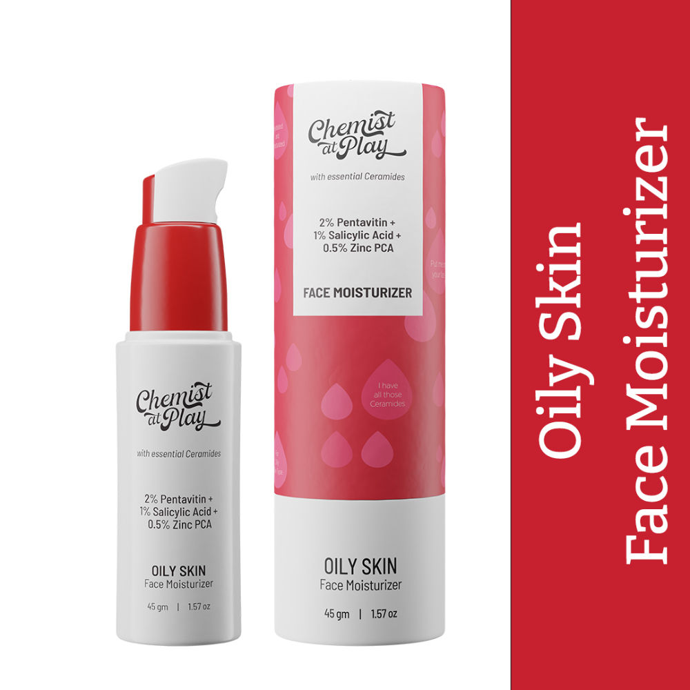 Chemist at Play Face Moisturizer For Oily Skin - 45GM (2% Pentavitin + 1% Salicylic Acid + 0.5% Zinc PCA)
