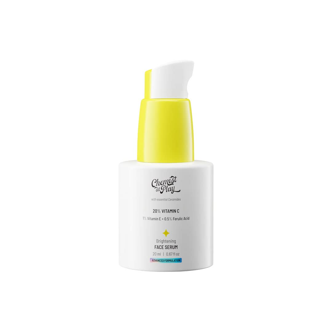 Chemist At Play Advanced Brightening Face Serum - 20ML (20% Vitamin C + 1% Tocopherol + 0.5% Ferulic Acid)