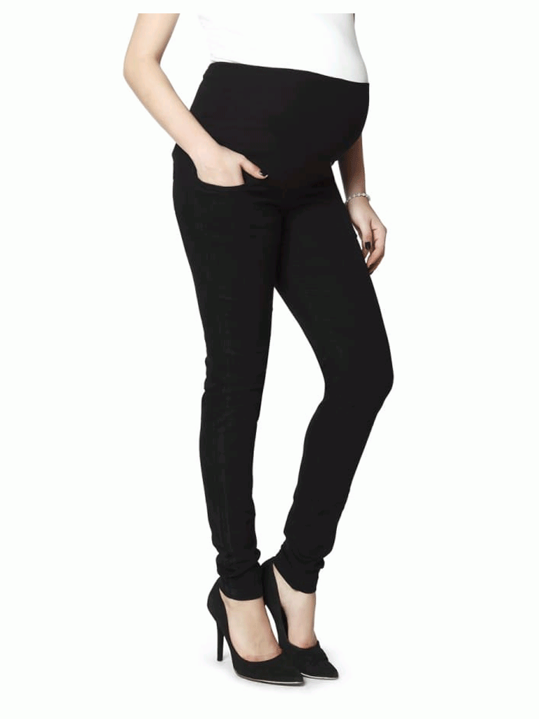 Nine Maternity Slim Fit Capri In Blue Denim 3062