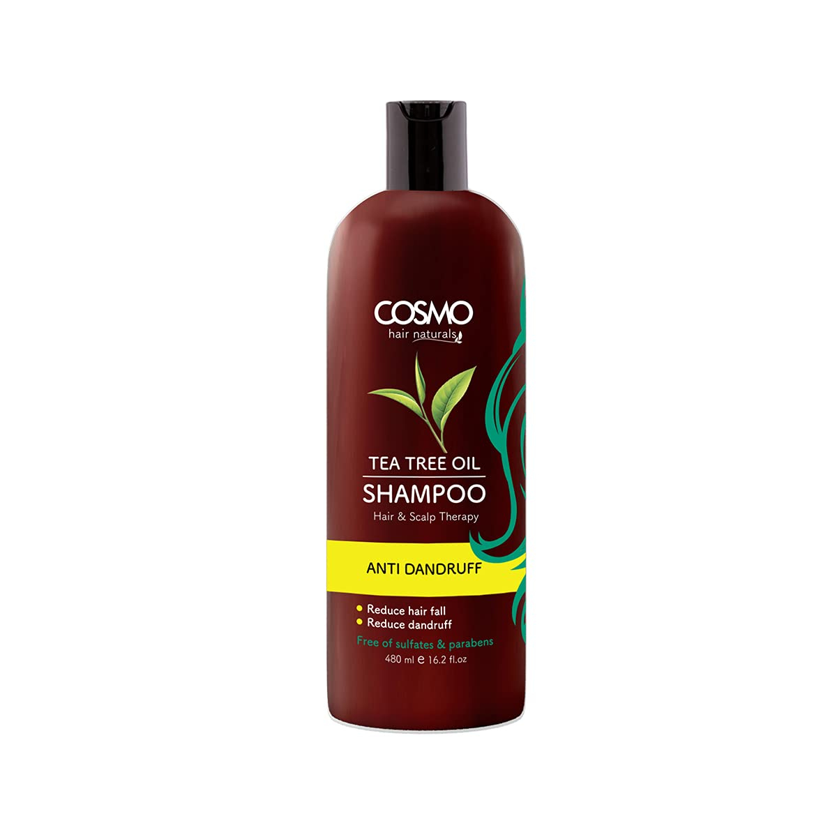 Cosmo Tea Tree Oil Anti Dandruff Shampoo (Sulfates & Paraben free) 480ml 