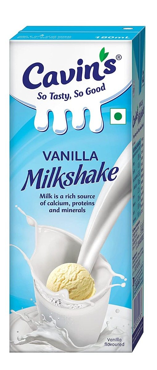 Cavins Vanilla Milkshake 180Ml