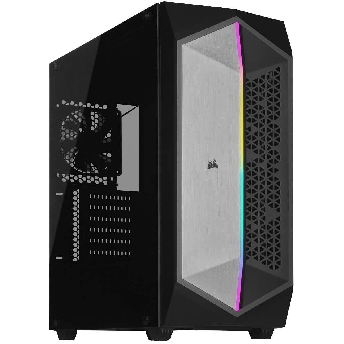 Corsair Cabinet 470T RGB, Mid-Tower, Tempered Glass Side Panel, Black (CC-9011215-WW)