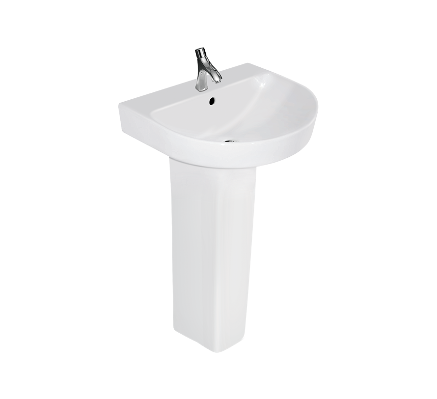 Hindware Cedar 91049 Pedestal Wash Basin 55 × 45 × 82 cm