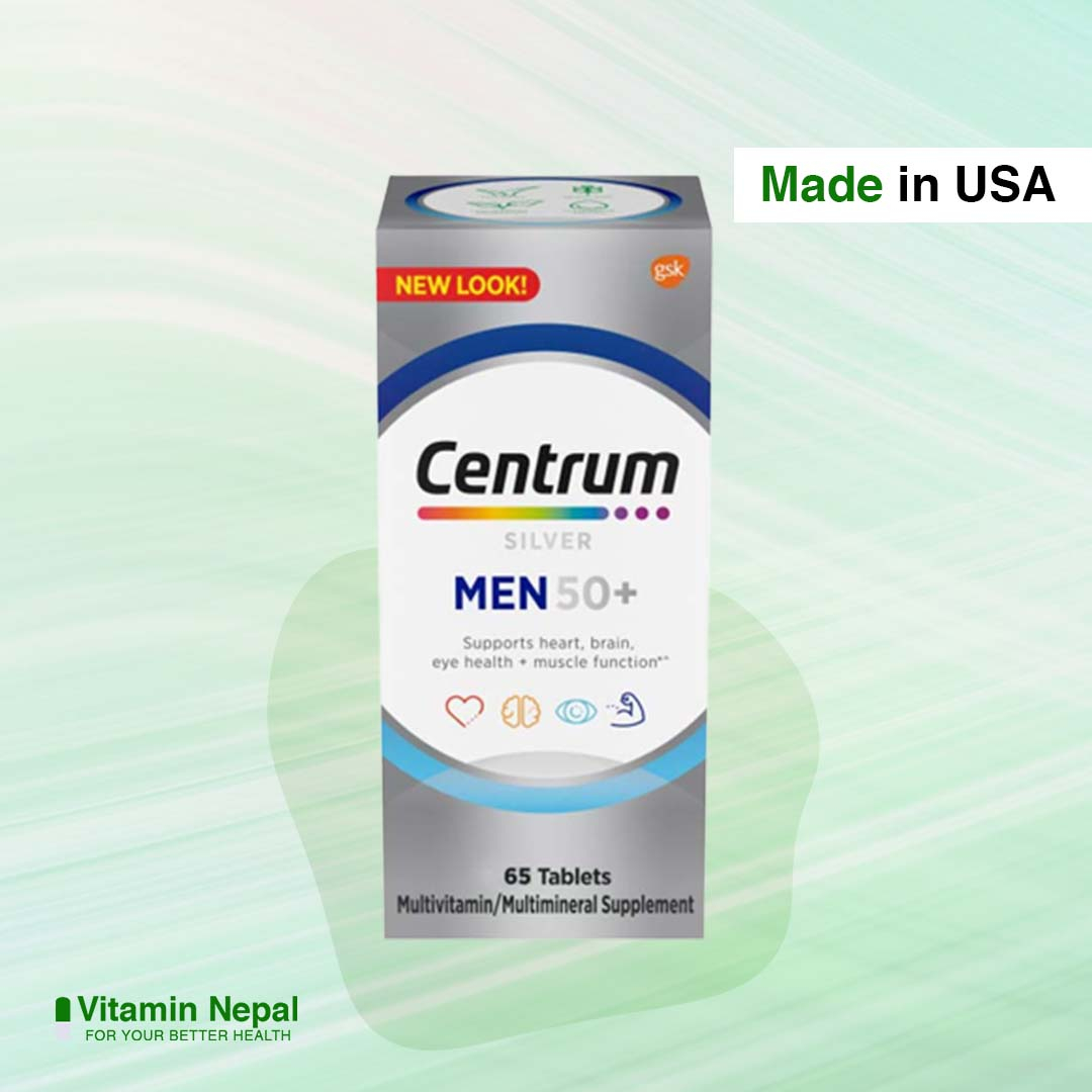 Centrum Silver 50+ Men’s Multivitamin Supplement – 65 Tablets