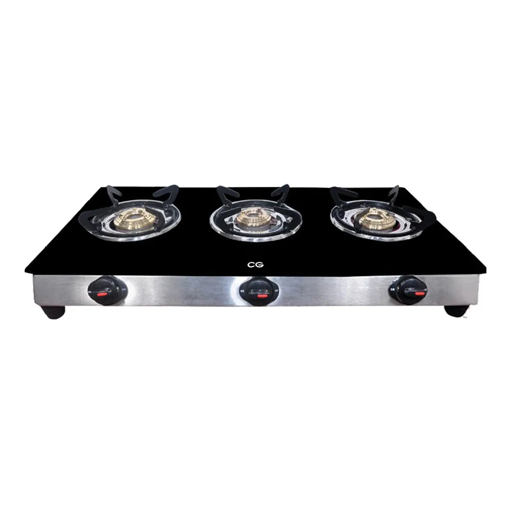CG 3 Burner Glasstop Gas Stove CGGSTAFS