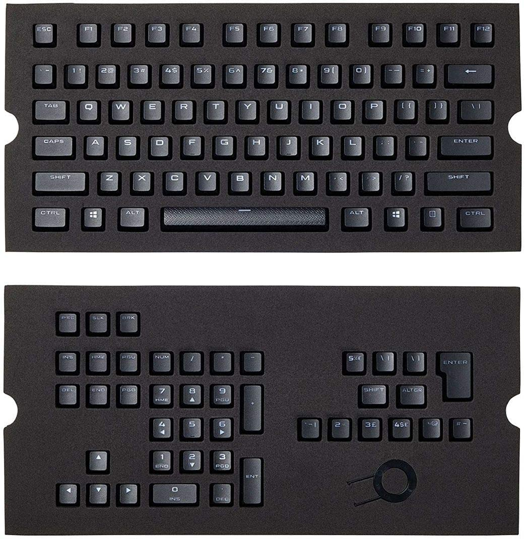 Corsair Gaming CH-9000235-WW PBT Double-Shot Keycaps Full 104/105-Keyset - Black