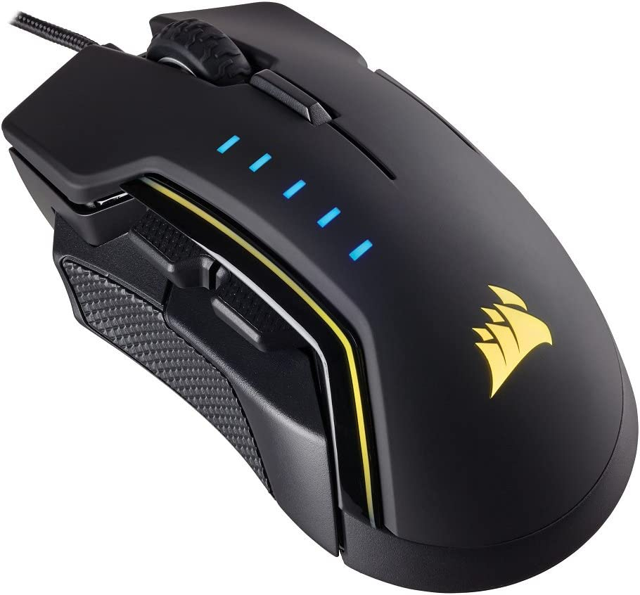 Corsair CS-CH-9302011-AP Glaive RGB Gaming Mouse, Black