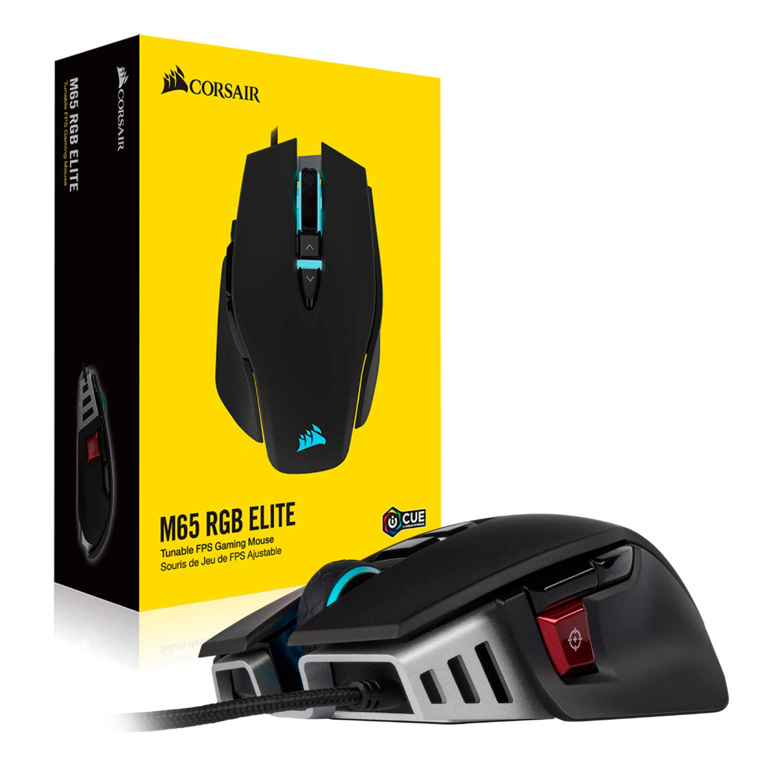 Corsair M65 Elite RGB CH-9309011-AP Gaming Wired Mouse (Black)