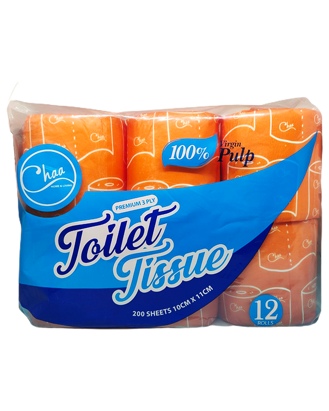 Chaa Toilet Paper Orange 12 Roll