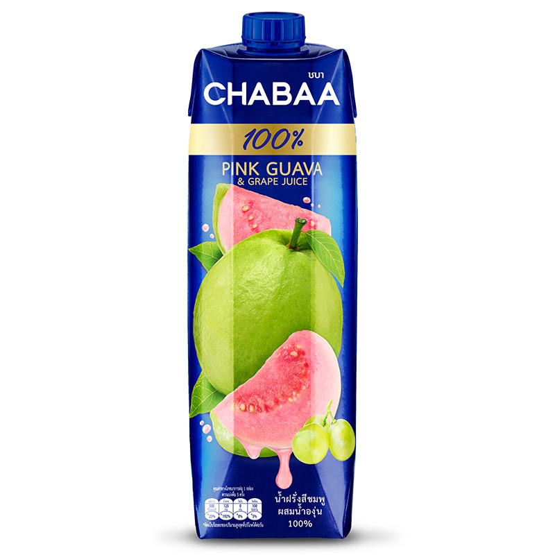 Chabaa 100% Pink Guava &Grape Juice 1000Ml