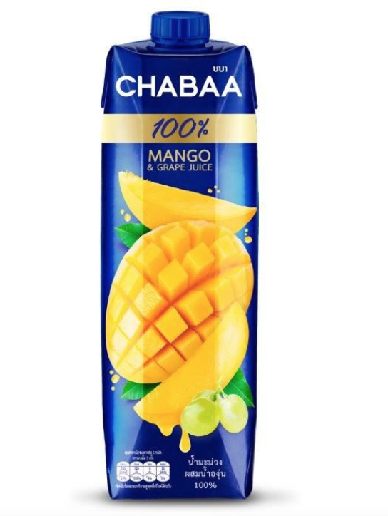 Chabaa 100% Mango & Grape Juice 1000Ml
