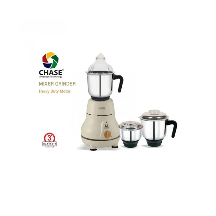 Chase Gcmg753jw 750 Watt Mixture Grinder 3 Stainless Steel with Heavy Duty Motor
