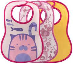 Chicco Wearing Bib 6M+ 3PCS Girl/Neutral