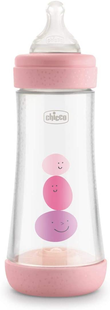 Chicco Feeding Bottle Perfect 5 Pp Girl 240ml Fast Silicone