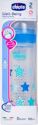 Chicco Wellbeing Feeding Bottle Blue Star 250 ml