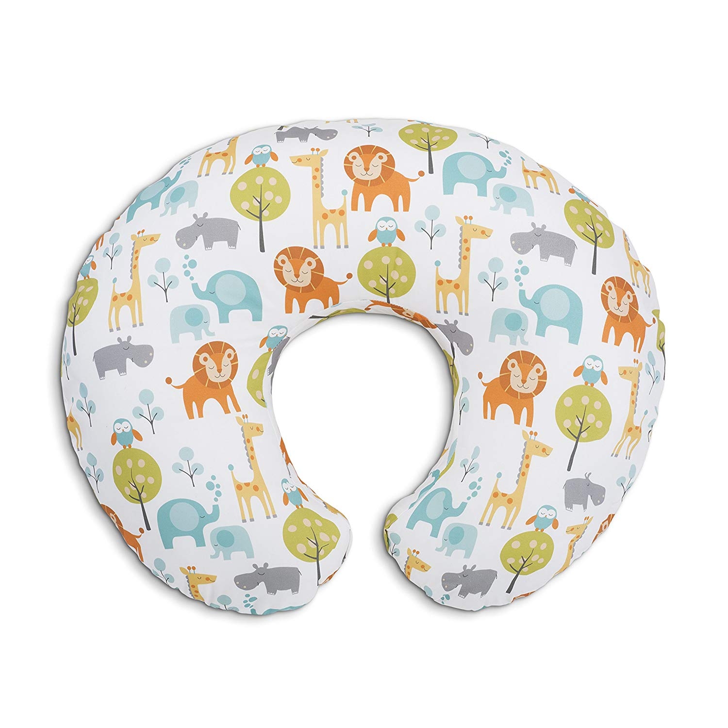 Chicco Boppy Pillow Cotton with Silp Cover Peaceful Jungle