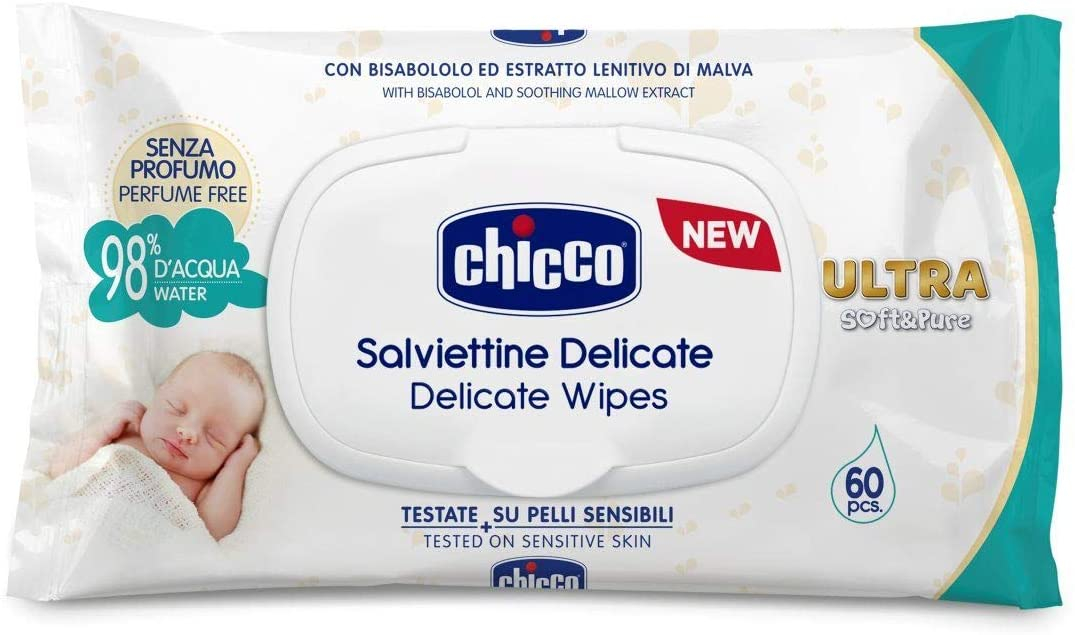 Chicco Delicate Wipes 60 pcs