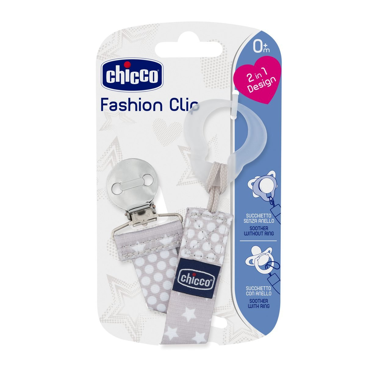 Chicco Fashion Clip Neutral 0M+