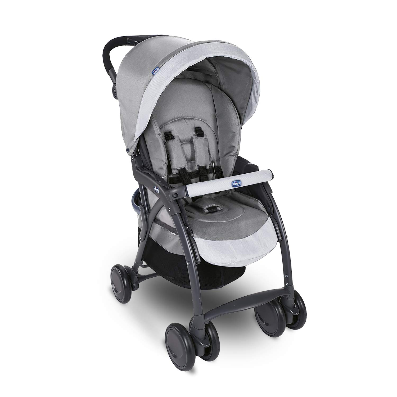 Chicco Simplicity Plus Stroller with Five-point safety harness system 0-4 years (Grey)