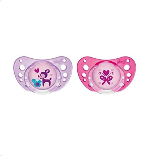 CHICCO Baby Soother PH. Air Pink SIL 6-16M 2PCS B