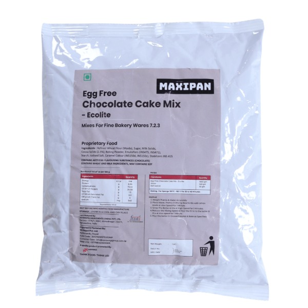 Maxipan Egg Free Chocolate Cake Mix - Ecolite 1 kg