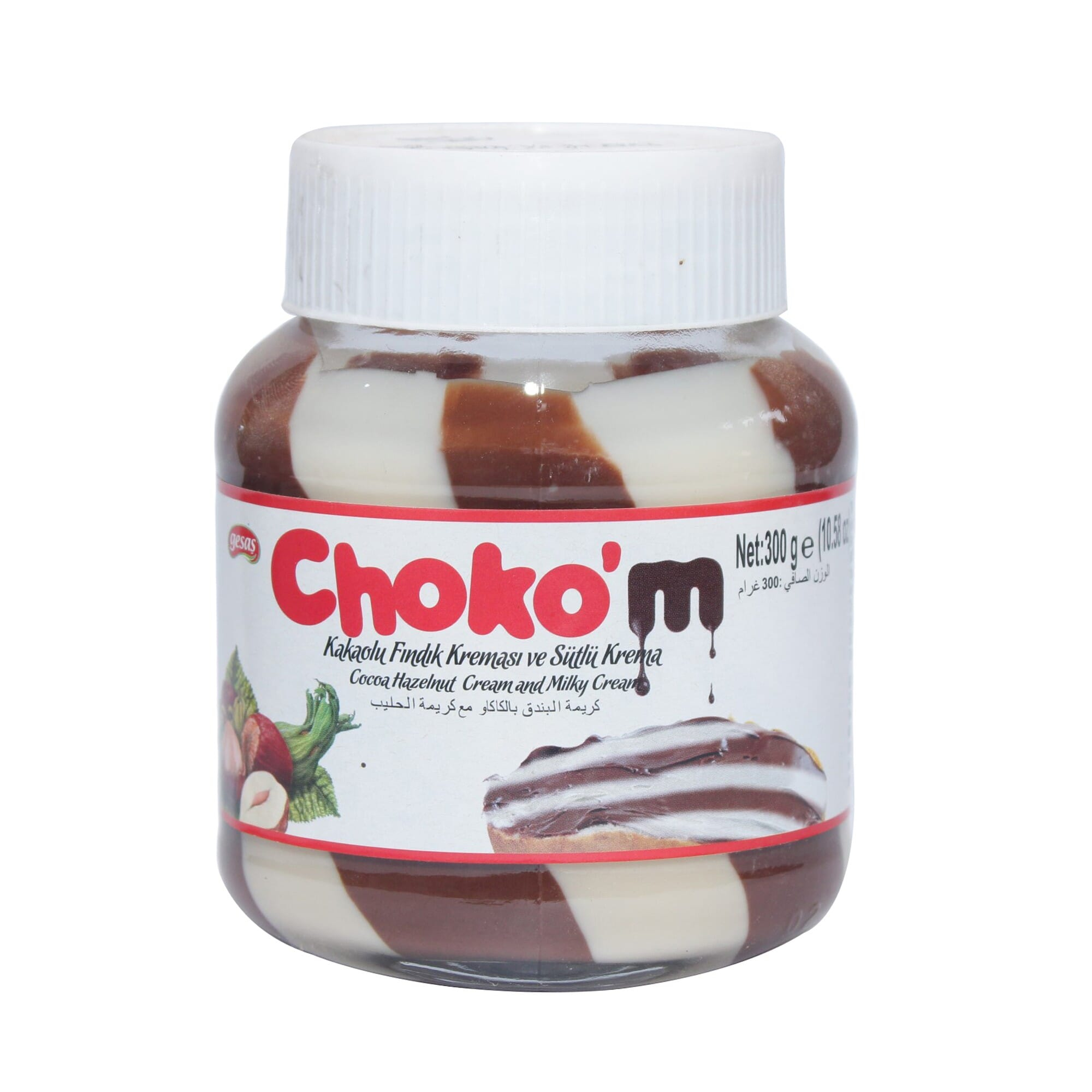 Choko'm Cocoa Cream and Milky Cream 300g