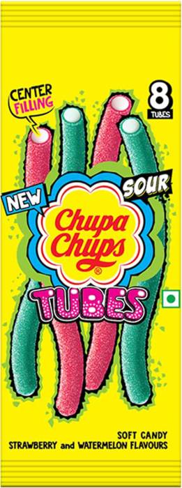 Perfetti Chupa Chups Long Tube Sour Candy 80g