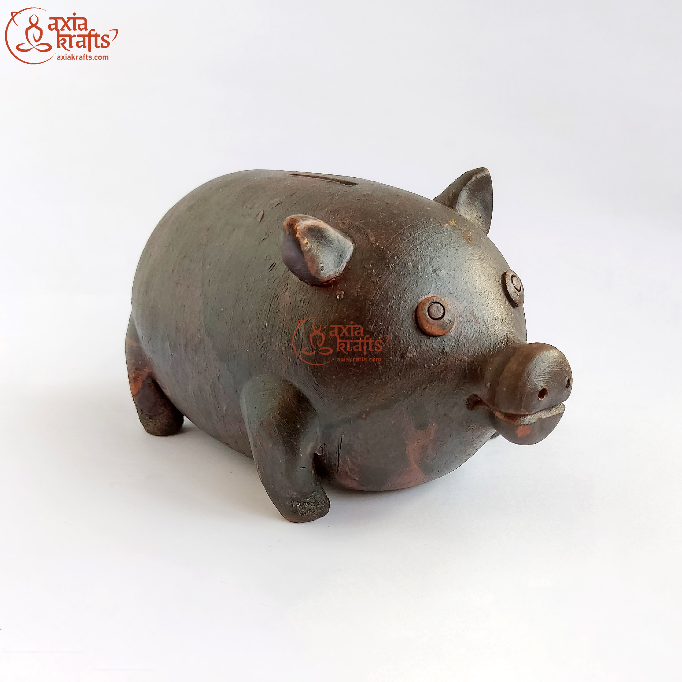 Axia Krafts Clay Piggy Bank | Mato Khutruke