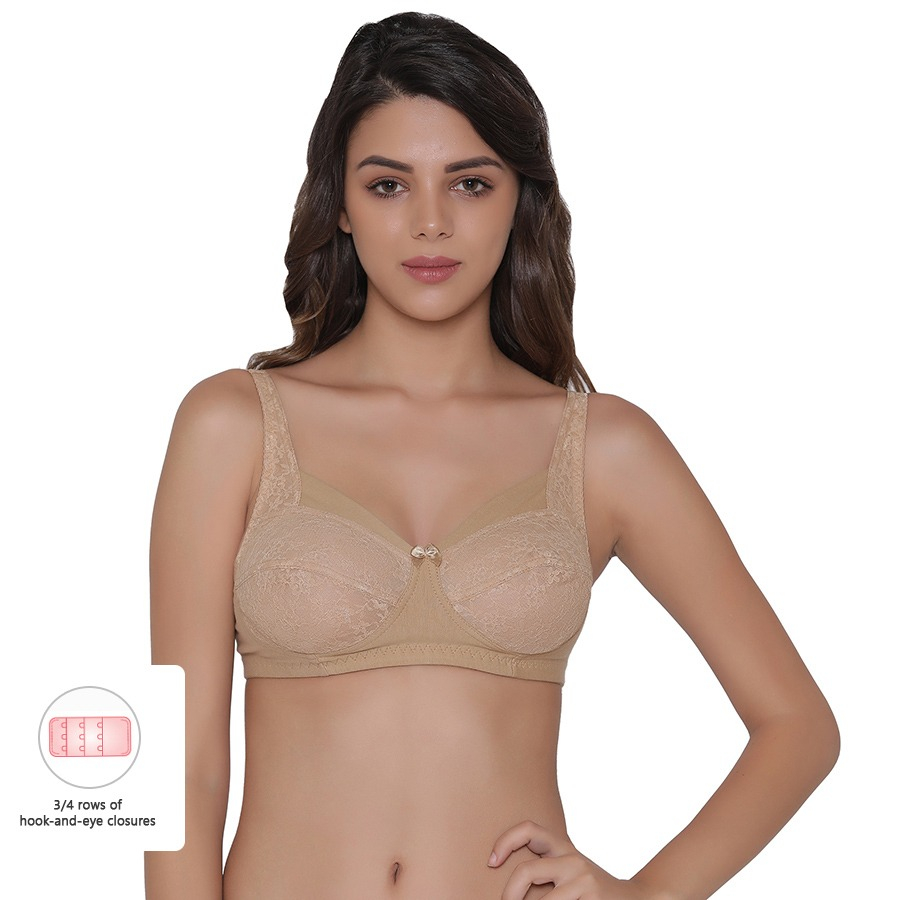 Clovia Cotton Non-Padded Non-Wired Plus Size Bra BR1055R24