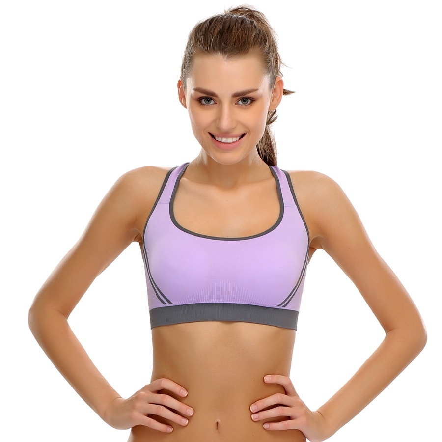 Clovia Polymaide Sports Bra With Soft Non-Wired Cups - BR0332P12