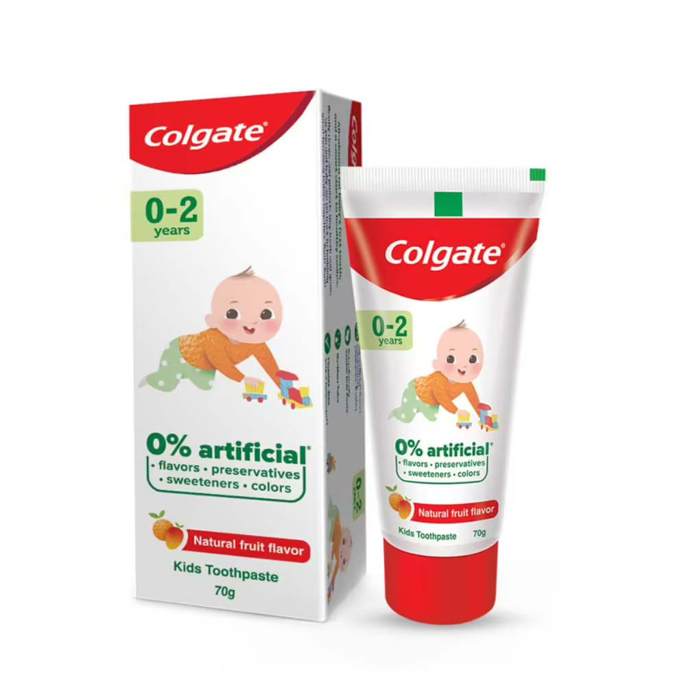 Colgate 0-2 Yrs Natural Fruit Flavour Tooth Paste 70gm