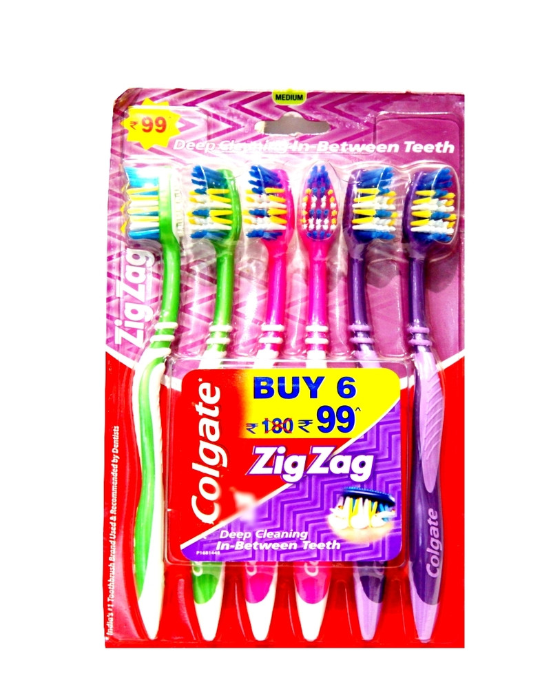 Colgate Zigzag Brush 6 Pcs Pack