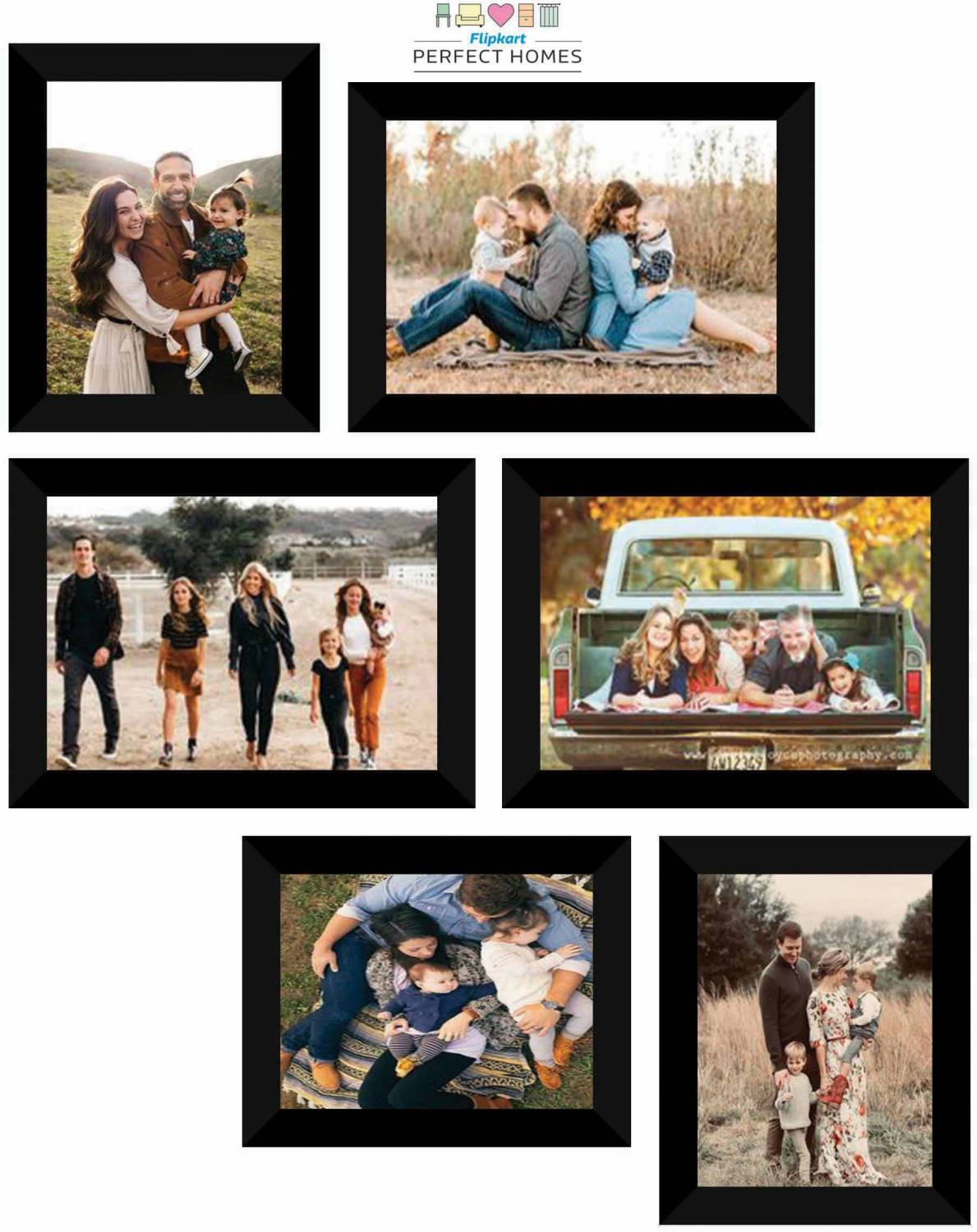 Wall Picture Frames Set of 06