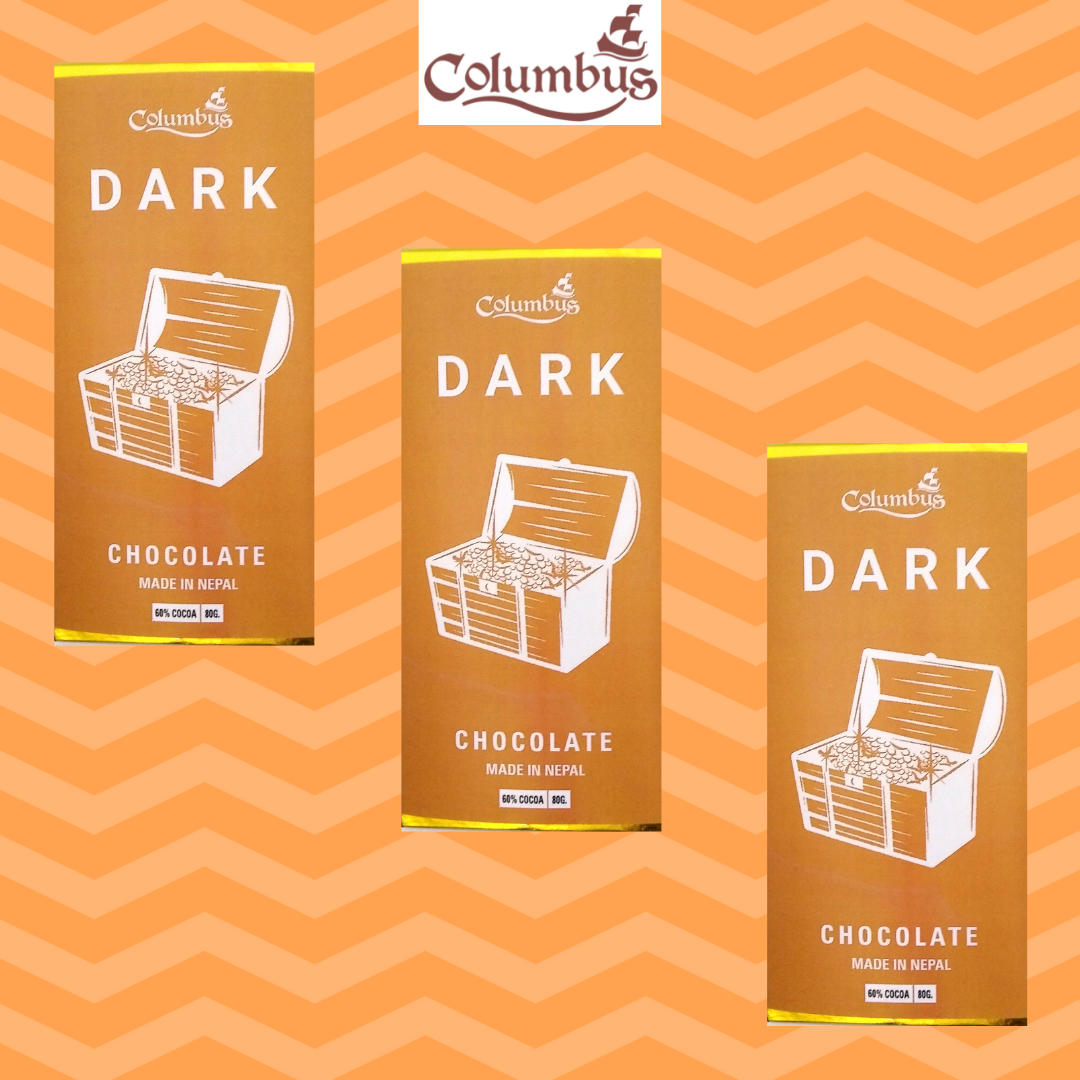 Columbus Chocolate 60% Cocoa (Pack of 3)