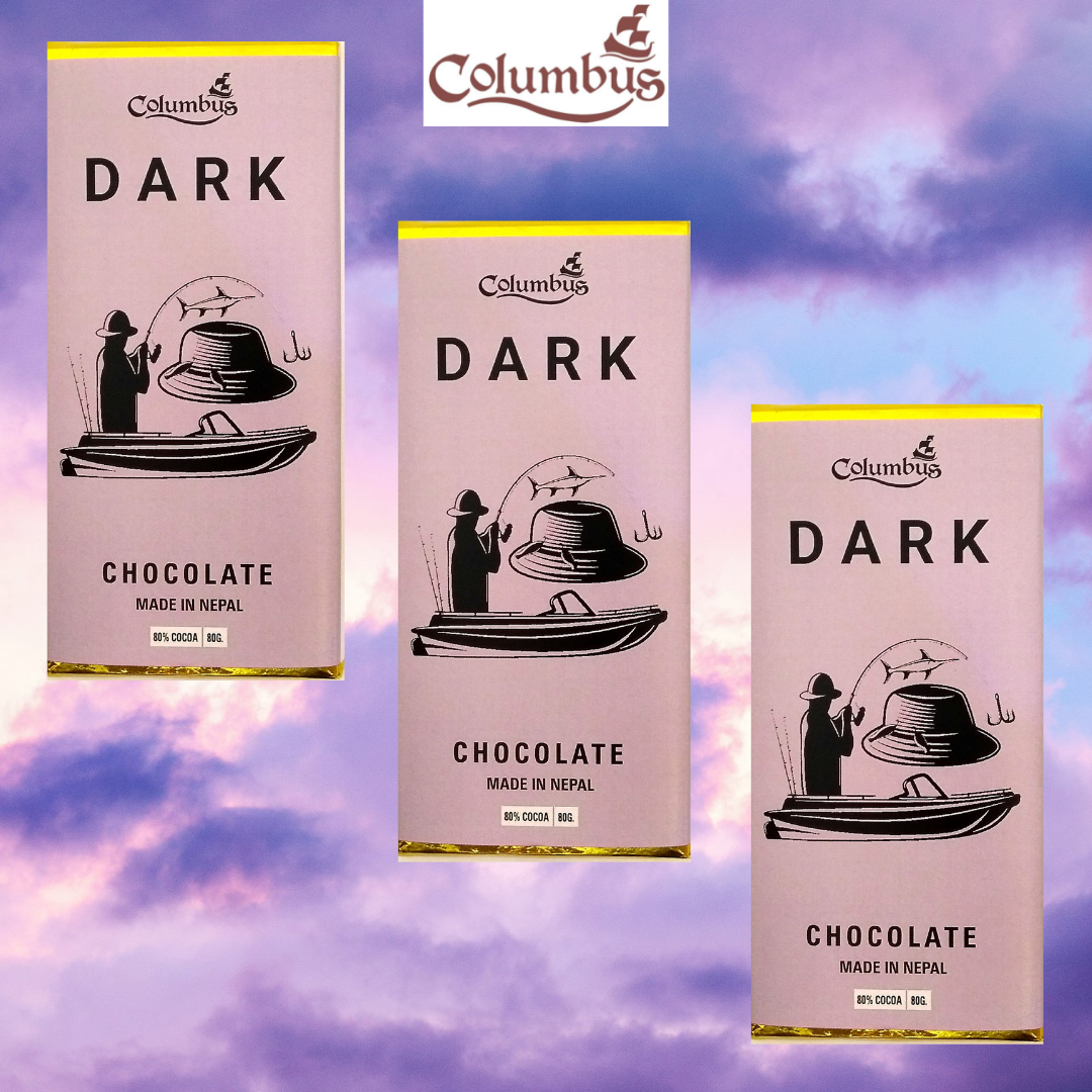 Columbus Chocolate 80% Cocoa (Pack of 3)
