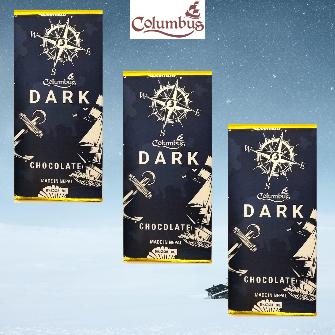 Columbus Chocolate 90% Cocoa (Pack of 3)