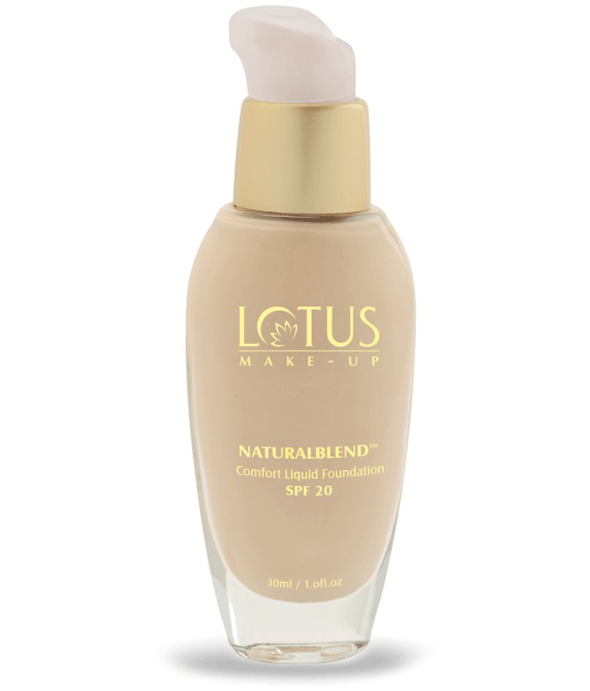 Lotus Naturalblend Comfort Liquid Foundation SPF 20 Sand 310 (Dry Skin) 30ml Pack