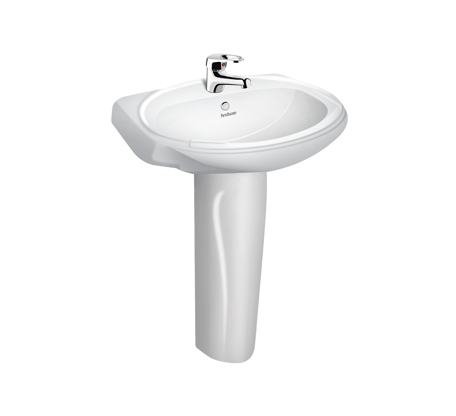 Hindware Constellation 10032 Pedestal Wash Basin 56 × 43 × 82 cm