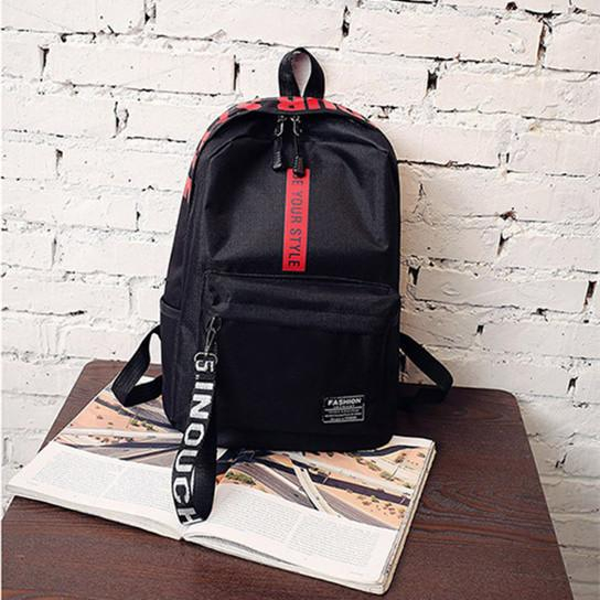 Cool Letter Casual Unisex Shoulder Backpack 41001756