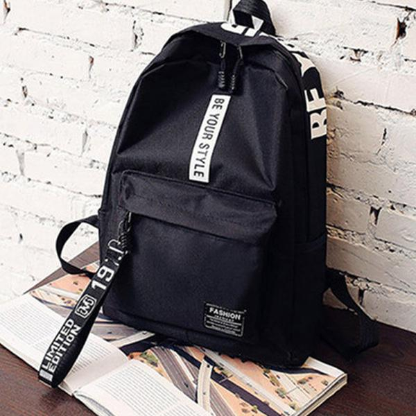 Cool Letter Casual Shoulder Backpack Unisex 41001757