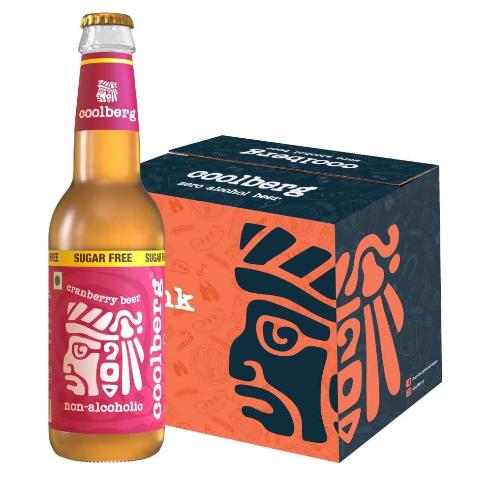 Coolberg Cranberry Sugar Free Non Alcoholic Beer 330ml Glass Bottle