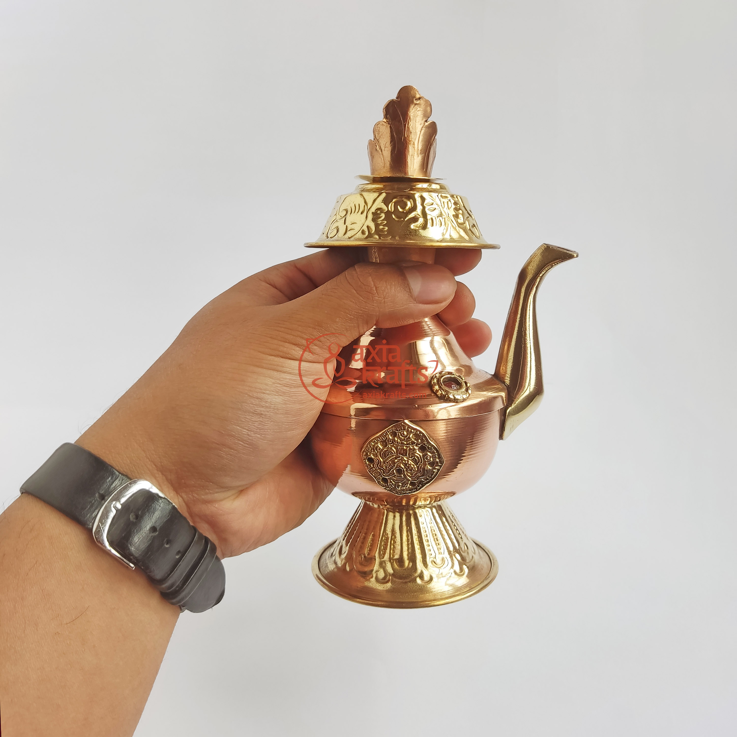 Axia Krafts  Copper Bhumba 6.2 inches | 5no. | Puja Item