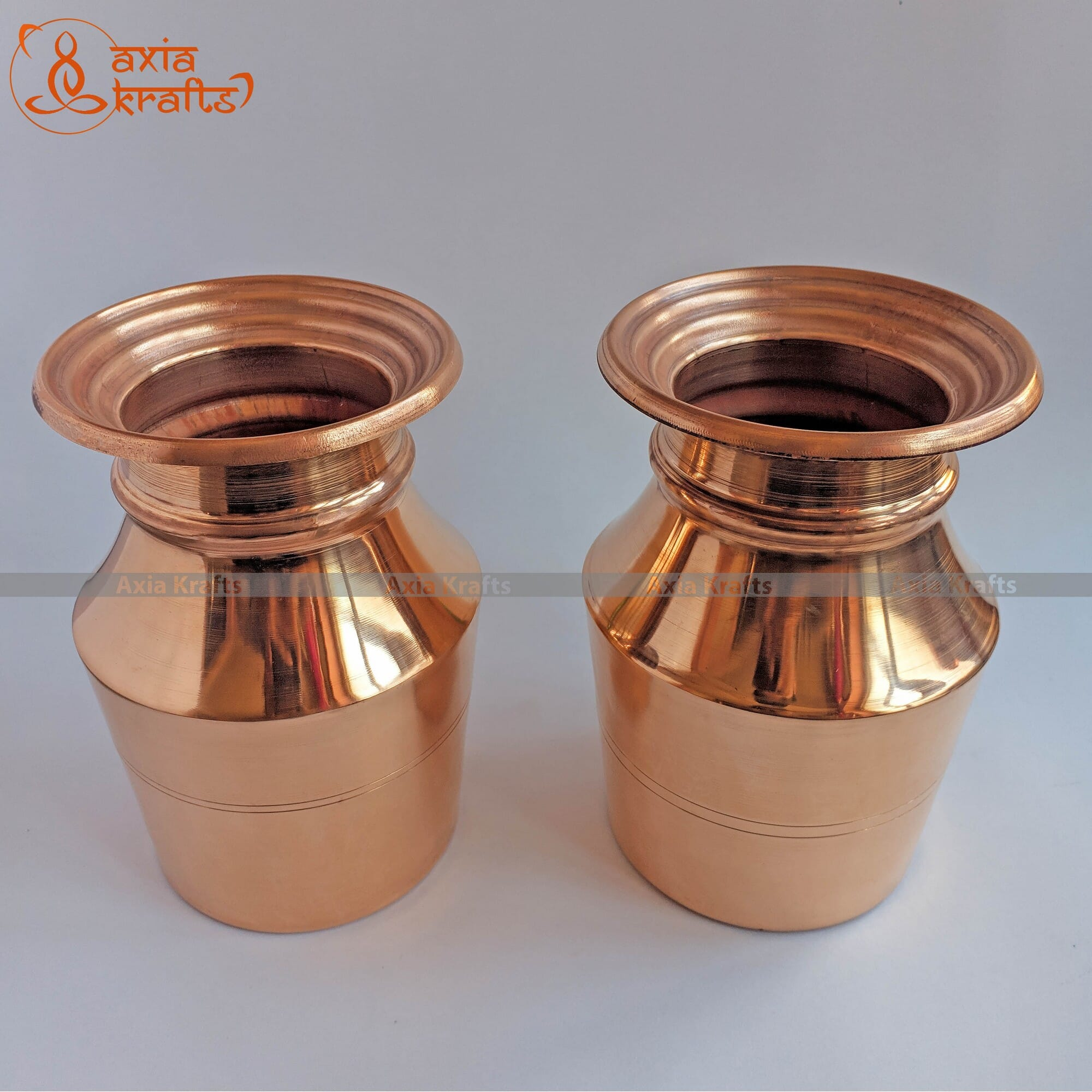 Axia Krafts Copper Ghalcha 6.8 inches Jodi Tama Kalas