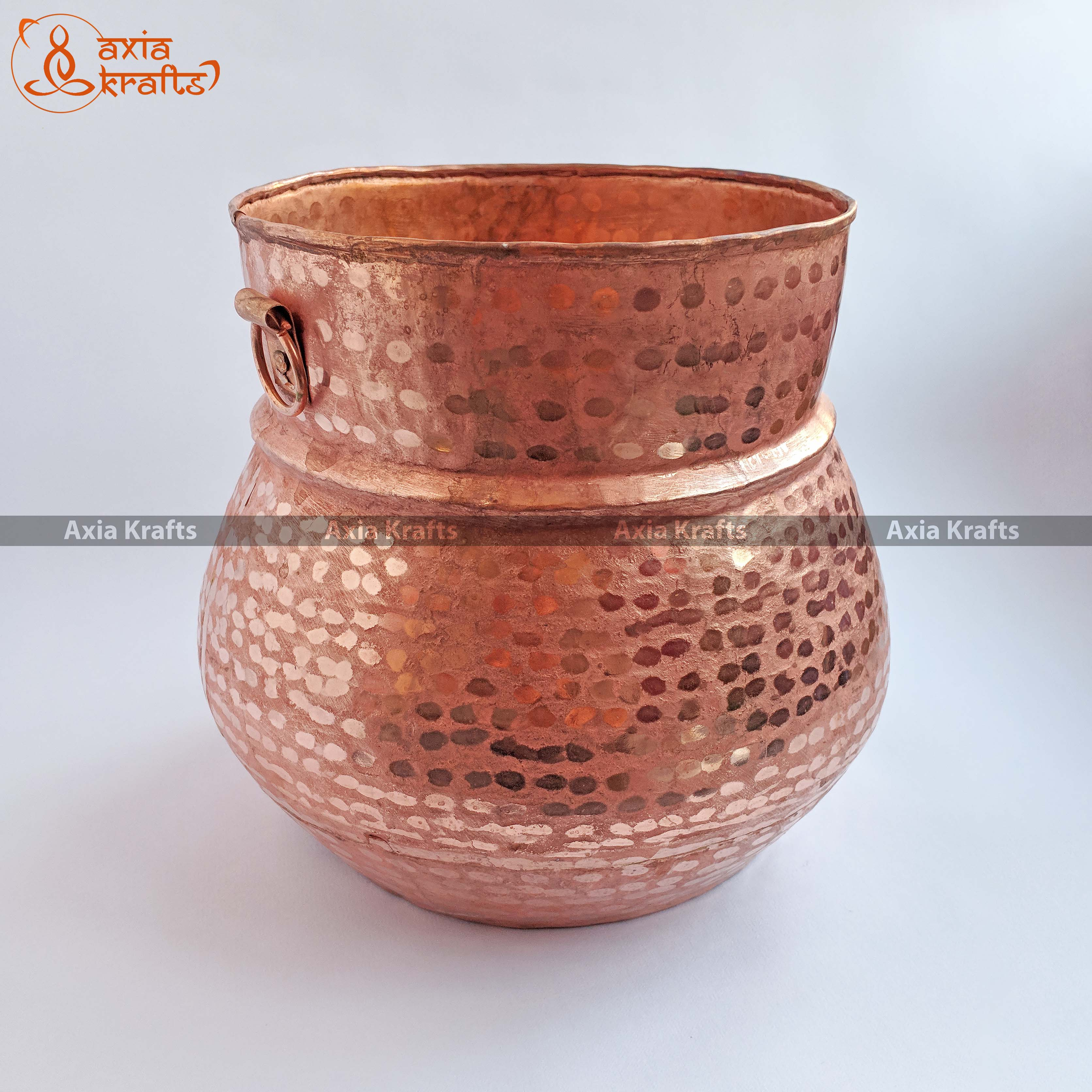 Axia Krafts Copper Pathi 7 inches Tama Pathi Puja Shagun