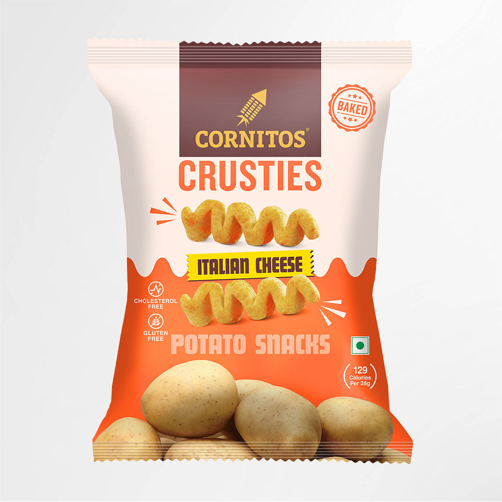 Cornitos Crusties Italiaan Cheese Potato Snacks 50g