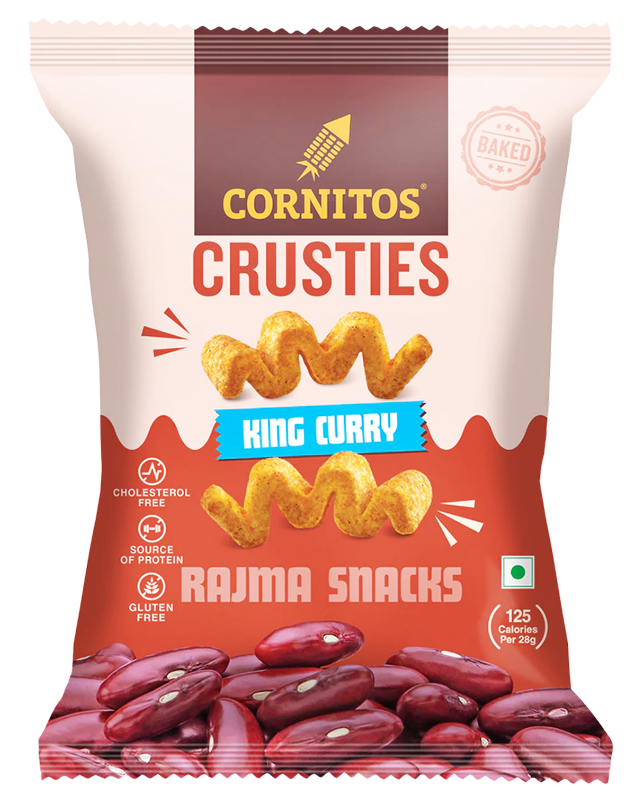 Cornitos Crusties King Curry Rajma Snacks 50g 