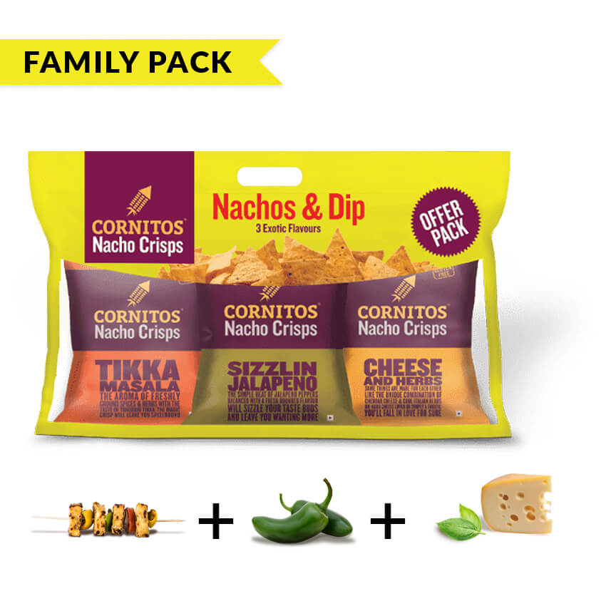 Cornitos Nacho Crisps FAMILY PACK 3 IN 1